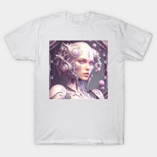 Portrait in Pastel Colors of A Fractal Robot T-Shirt